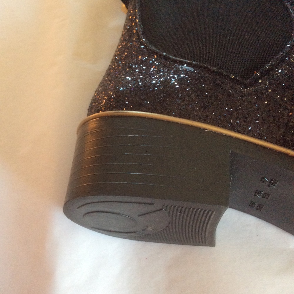 Kate Spade Glitter Sparkly Chelsea Ankle Booties - Picture 7 of 11